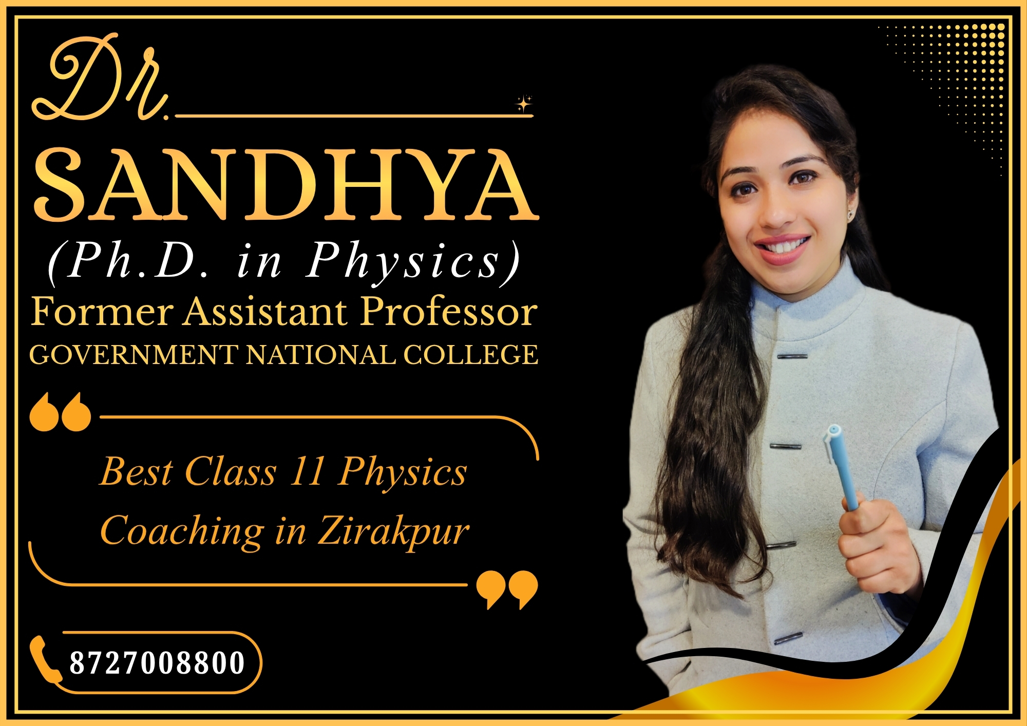 Best Class 11 Physics Coaching in Zirakpur - Dr Sandhya
