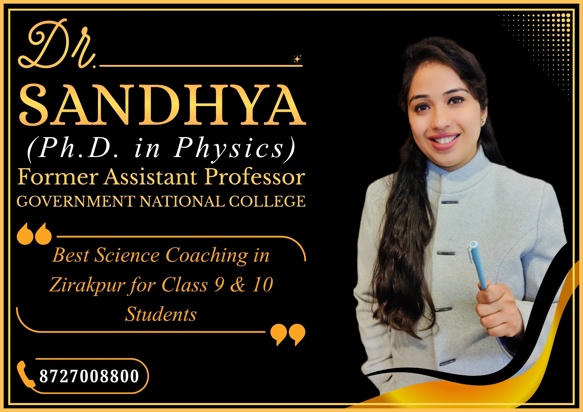 Best Science Coaching in Zirakpur for Class 9 & 10 Students - Dr Sandhya